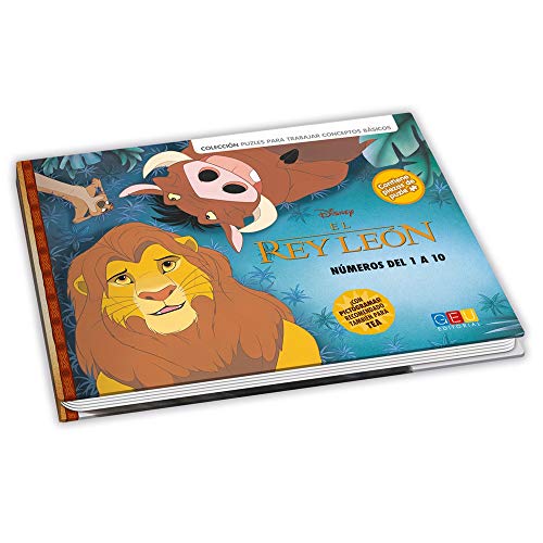 El Rey León Disney Pack Edudiver | Lectura Facilitada y Cuaderno Aprendo Números del 1 al 10