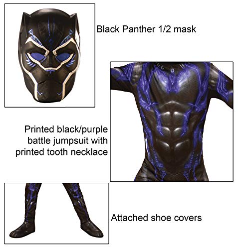 Endgame Classic Disfraz Black Panther Battle, M, Multicolor, (Rubie'S 700658-M)
