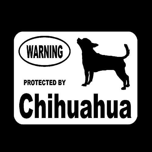 FAFPAY Sticker de Carro 10,2 cm * 7,6 cm Moda Creativa por Chihuahua Pegatinas de Vinilo de Animales protegidas para Coche C5-1920