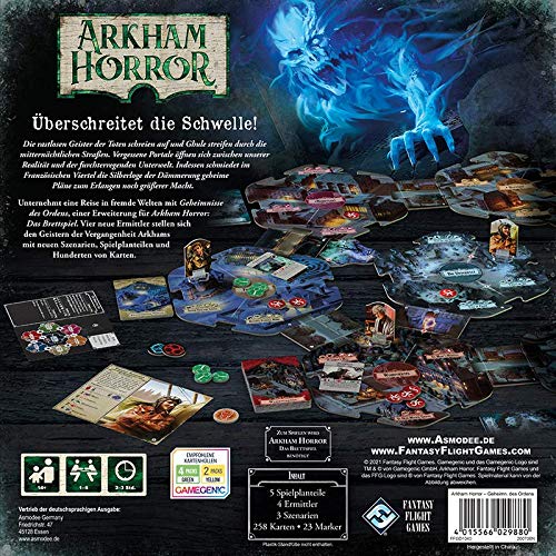 Fantasy Flight Games Asmodee Arkham Horror 3ª edición: Secretos del Orden, ampliación, Juego de Expertos, en alemán (FFGD1040)