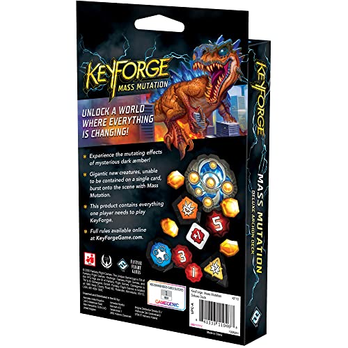 Fantasy Flight Games FFGKF10 KeyForge: Mass Mutation Deluxe Deck, Mixed Colours