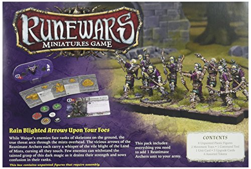 Fantasy Flight Games- Rune Wars Reanimate Archers Juego de expansión en miniaturas, Multicolor (RWM08)