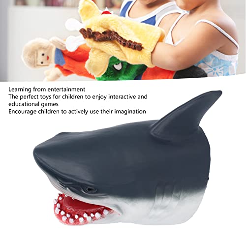 FastUU Juguete del Juego de Roles de Las Marionetas, Goma Suave Realista de la Marioneta del Tiburón del Juego de Roles para los Niños