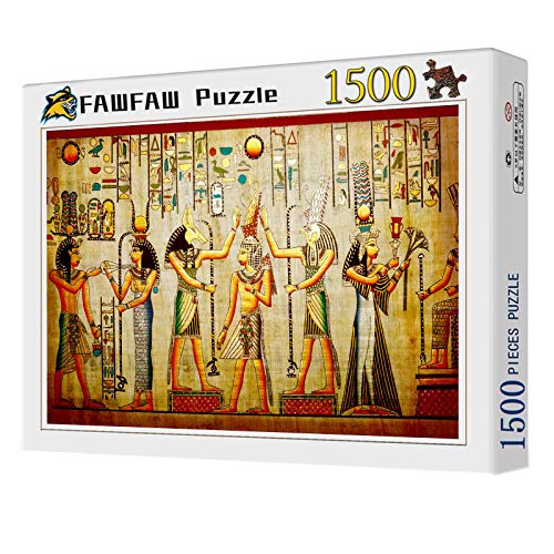 FAWFAW Puzzle Personalizado 1500 Piezas, Mitos del Antiguo Egipto, Deificación De Animales Y Muertos 1500/1000/500/300 Piezas