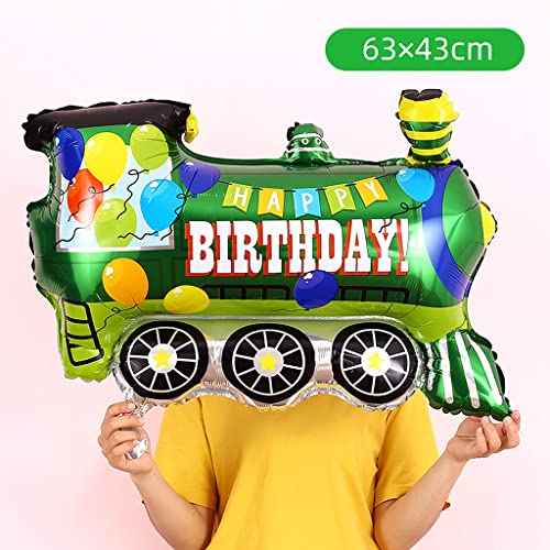 Feelairy Decoración de 9º cumpleaños de tractor, decoración de cumpleaños infantil, diseño de tractor con el número 9, color dorado y verde