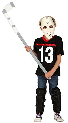 FIESTAS GUIRCA Disfraz Jugador de Hockey Asesino Infantil Talla 7-9 años