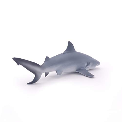Figura de tiburón de Papo- tiburón de Bulldog del Universo Marino Animal 56044, Multicolor