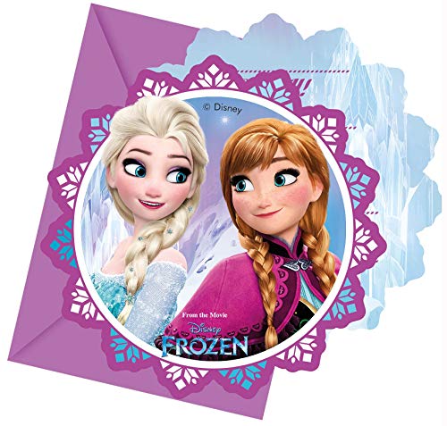 Folat B.V. Procos Disney Frozen 86919 - Invitaciones con sobre, Multicolor