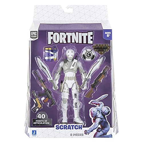 Fortnite Legendary Series Scratch Figura de acción de 15 cm 38 Puntos de articulación 8 Piezas (Toy Partner FNT0735)