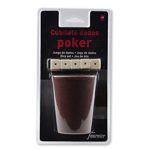 Fournier 102006 Cubilete + Dados Póker Blister + Dados Poker Caja (F28984)