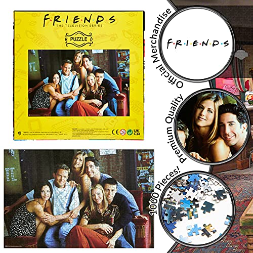 Friends Puzzle 1000 Piezas y Pack de 4 Jigsaw Puzzle 250 Piezas, Friends Regalos (1000 Piezas)