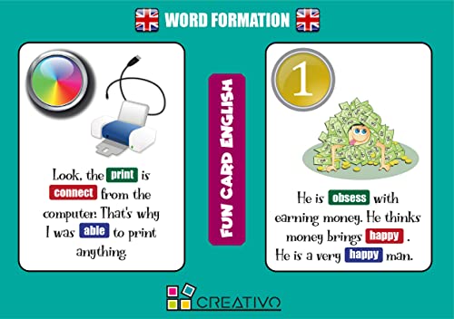 Fun Card English WORD FORTION (Grammar and Vocabulary Flashcards + Exciting Game)