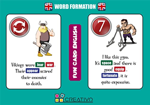 Fun Card English WORD FORTION (Grammar and Vocabulary Flashcards + Exciting Game)