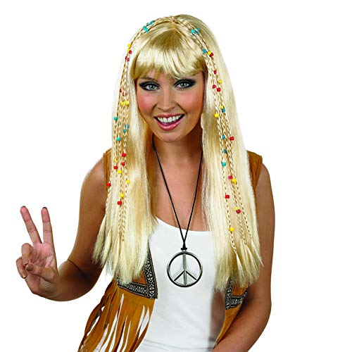 Fun Shack Mujer Flechtzopf Hippie Peluca de disfraces Not Applicable, Flechtzopf Hippie, One Size
