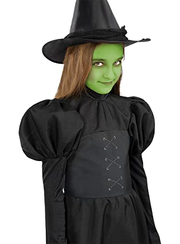 Funidelia | Disfraz de Bruja Mala del Oeste - El Mago de Oz para niña ▶ Disfraz para niños y divertidos accesorios para Fiestas, Carnaval y Halloween - Talla 10-12 años - Negro