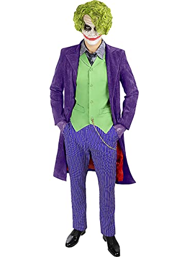 Funidelia | Disfraz de Joker El Caballero Oscuro - Diamond Edition para hombre ▶ Superhéroes - Disfraz para adultos y divertidos accesorios para Fiestas, Carnaval y Halloween - Talla XL - Morado