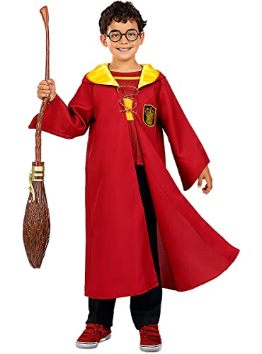 Funidelia | Disfraz de Quidditch Gryffindor - Harry Potter para niño y niña ▶ Magos, Gryffindor - Disfraces para niños, accesorios para Fiestas, Carnaval y Halloween - Talla 5-6 años - Granate