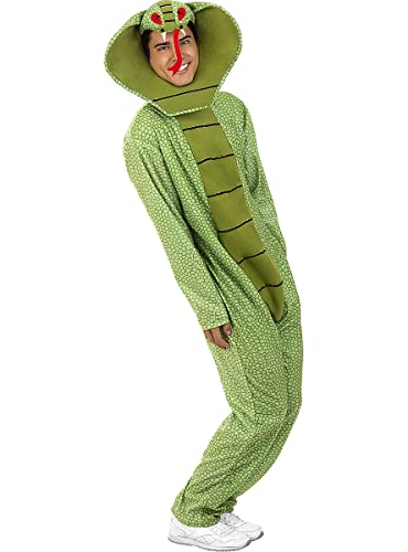 Funidelia | Disfraz de Serpiente para hombre ▶ Animales - Disfraz para adultos y divertidos accesorios para Fiestas, Carnaval y Halloween - Talla L-XL - Verde
