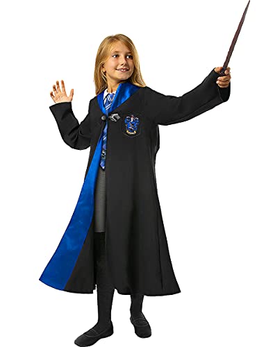 Funidelia | Disfraz Ravenclaw Harry Potter Oficial para niño y niña Talla 10-12 años ▶ Hogwarts, Magos, Películas & Series - Color: Negro - Licencia: 100% Oficial