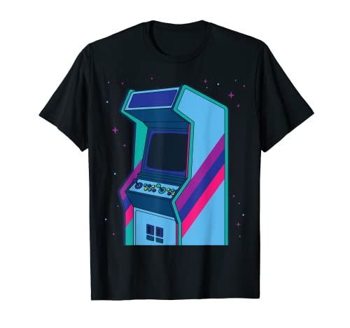 Gaming Arcade Machine Classic Console Retro Gamer Gifts Camiseta