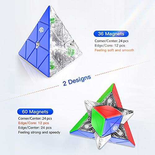 GAN Pyraminx Standard, 36 Imanes Speed Magnético Pirámide Puzzle Triángulo Rompecabezas