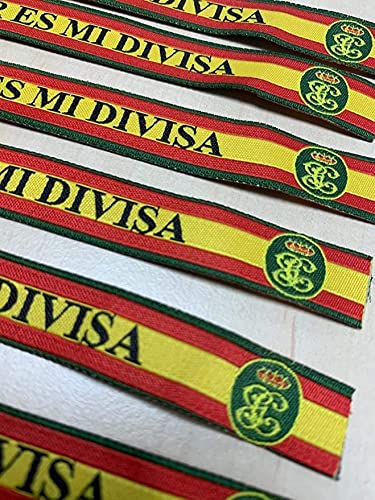 Gemelolandia | Pack de 7 Pulseras de Tela Bordada Especial Guardia Civil El Honor es mi Divisa 33 cm | Con Bandera de España y Escudo