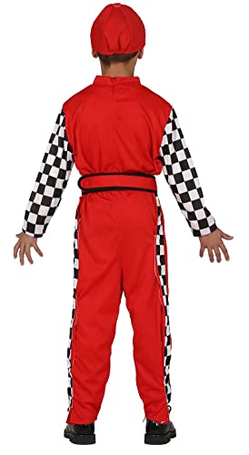 Generique - Disfraz piloto de Carreras niño - 7-9 años (125-135 cm)