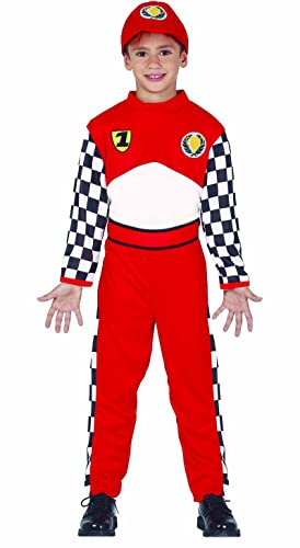 Generique - Disfraz piloto de Carreras niño - 7-9 años (125-135 cm)