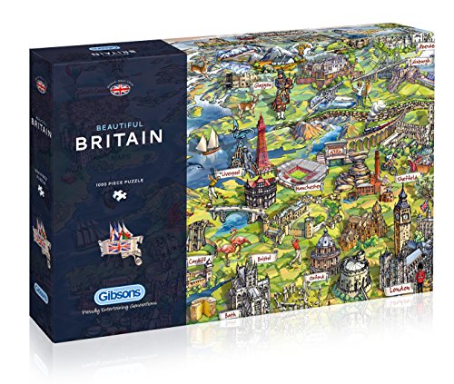 Gibsons Beautiful Britain Jigsaw Puzzle, 1000 Piezas (GIBG7080)
