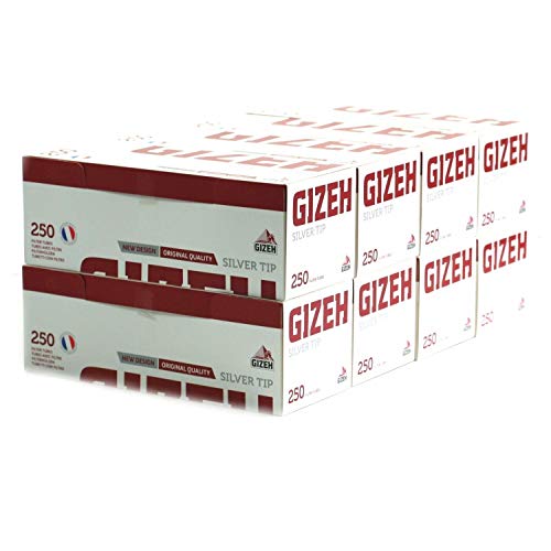 Gizeh – Lote de 8 cajas de 250 tubos – Silver Tip