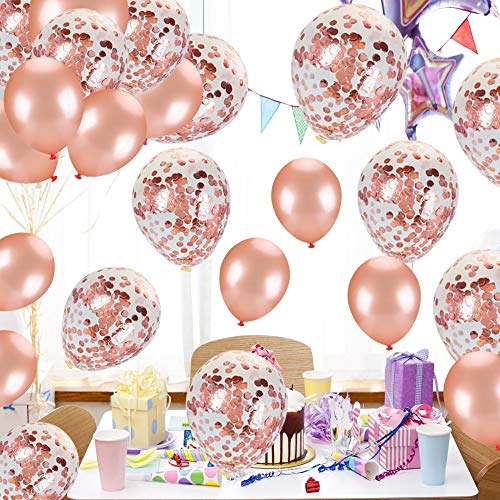 Globo de decoración para cumpleaños número 17, globos de helio inflables + globos de Happy Birthday + 30 globos + 4 estrellas