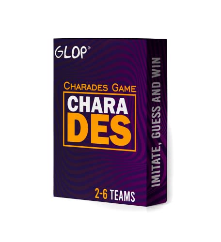 Glop Charades - Games For Adults and Kids Ages 8 and Up - Party Games for 2 to 6 Teams - Card Games - Family Games