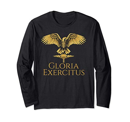 Gloria Exercitus - Ancient Roman Legionary Motto - SPQR Manga Larga