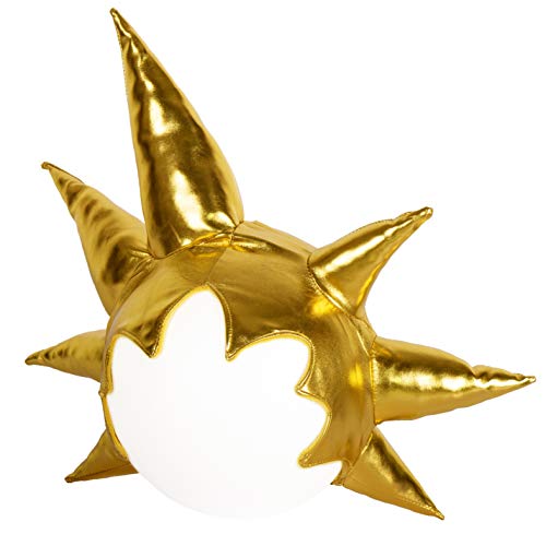 Gorro Sombrero de Felpa Peluca Oro para Goku Bola del dragón Accesorio de Disfraz Carnival para niños Adultos (S/M (3-5 años))