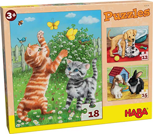 HABA-302638 Puzzle Animales Domésticos Puzle Infantil, Multicolor (302638)