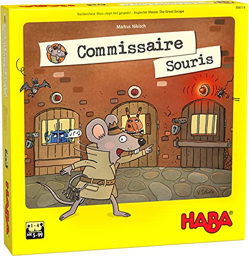 HABA Comisario ratón Mesa-Juego de investigación y Memoria-6 años en adelante-306114, Color Colorido. (306114)