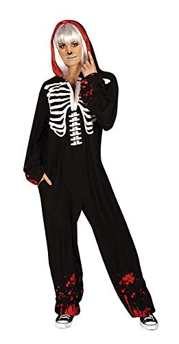 Haunted House- esqueleto Disfraz Kigu Bloody Skeleton Ad, Color (Rubies S8451)