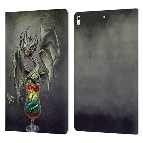 Head Case Designs Licenciado Oficialmente Stanley Morrison Bebida Zombie Verde Dragones Carcasa de Cuero Tipo Libro Compatible con Apple iPad Pro 10.5 (2017)