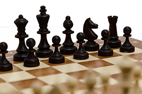 Hermoso Juego de ajedrez de Madera MAGNÉTICO, Juego de ajedrez de Lujo con Figuras magnetizadas, Piezas de ajedrez Hechas a Mano para Adultos y para niños (Staunton n. ° 3 de 35x35 cm)