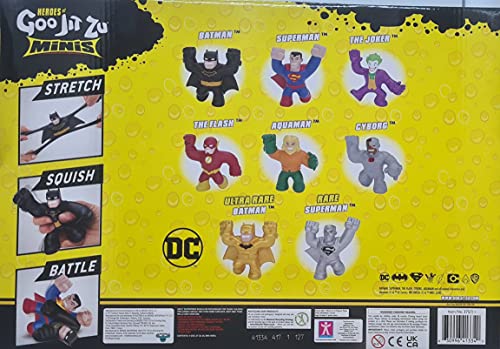 Heroes Of Goo Jit Zu Minis DC - Juego de 8 figuras de cómic (incluye Ultra Rare Gold), diseño de Batman