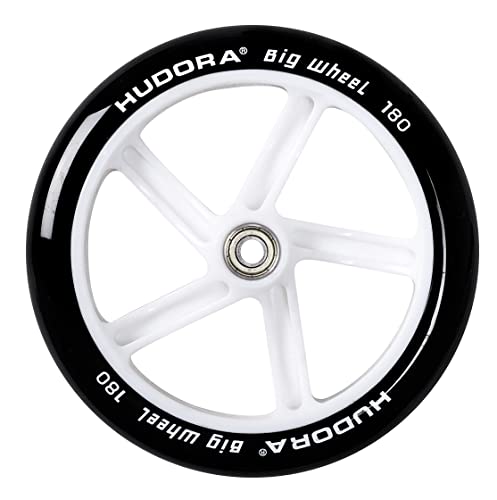 Hudora 14765 Big Wheel - Patinete en color negro/blanco, 180 mm [Importado de Alemania]