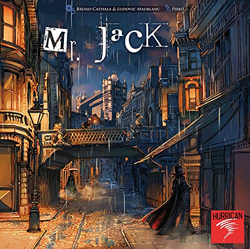 Hurrican Asmodee Mr. Jack (edición 2021), Juego básico, Juego Familiar, Juego de deución, alemán