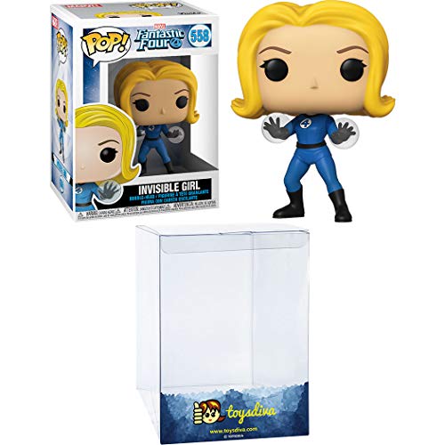 Invisible Girl: Funk o Pop! Vinyl Figure Bundle with 1 Compatible 'ToysDiva' Graphic Protector (558 - 44986 - B)