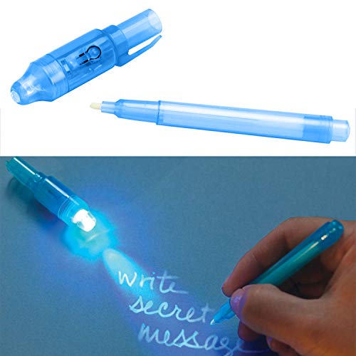 iZoeL b07 F1h vzxw Secreto lápices Secreto lápiz con luz UV Invisible Escritura Detective Días Fiesta de cumpleaños Regalo Invitados Regalo para niños 7/14 (14 Unidades)