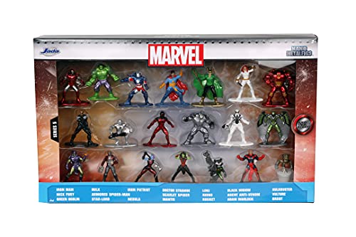 Jada- Marvel Gift Pack Colección 20 Personajes en Die-Cast 4 cm + 8 años Modelo, Multicolor (253225017)