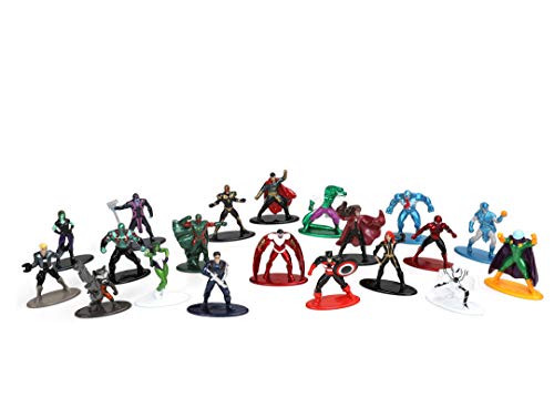 Jada Toys Other Marvel-Juego Figuras coleccionables, diseño de Ola 4, 20 Unidades, 4 cm, Multicolor (253225016)