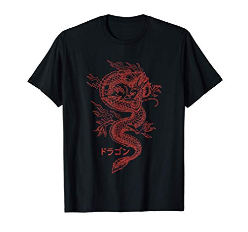 Japanese Culture golden dragon Samurai Warrior bushido code Camiseta
