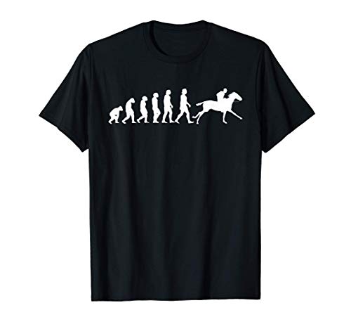 Jockeys Evolución De Carreras De Caballo Camiseta