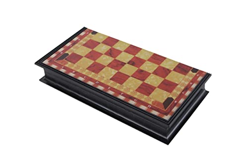 Juego de ajedrez magnetica Plegable y fácil de Llevar, Ideal para niños y Adultos. (25x25cm)