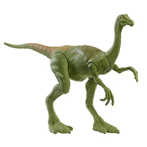 Jurassic World Fuerza Feroz Gallimimus Dinosaurio articulado, figura de juguete para niños (Mattel GWN37)